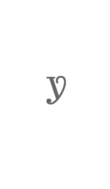[LINE着せ替え] イニシャル「Y」シンプルの画像1