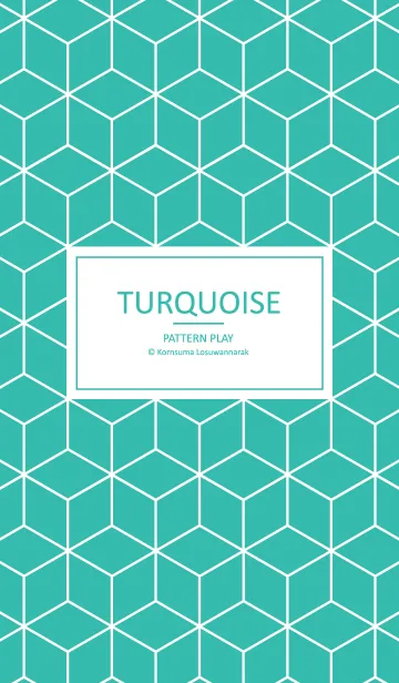 [LINE着せ替え] Turquoise Pattern Playの画像1