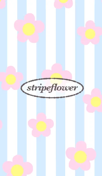 [LINE着せ替え] stripeflowerの画像1