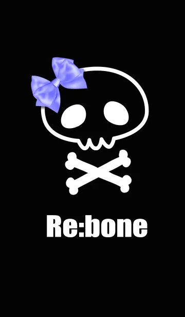 [LINE着せ替え] Re:bone【リ・ボーン】ブラックの画像1