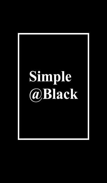 [LINE着せ替え] Simple@Black/ver.2の画像1