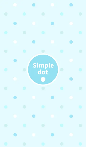 [LINE着せ替え] Simple dot pattern " Light blue "の画像1