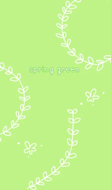 [LINE着せ替え] spring greenの画像1