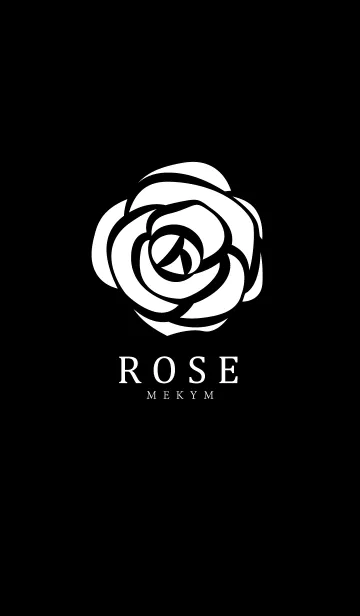 [LINE着せ替え] ROSE-White＆Black-の画像1