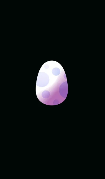 [LINE着せ替え] Black polka dot eggの画像1