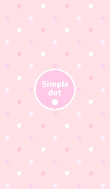 [LINE着せ替え] Simple dot pattern " Pink "の画像1