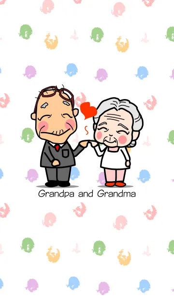 [LINE着せ替え] ♡おじいちゃんとおばあちゃん♡の画像1