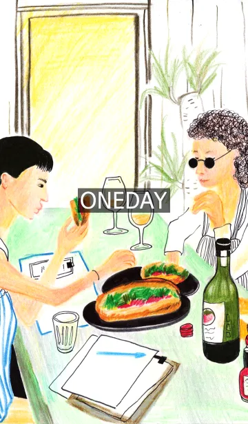 [LINE着せ替え] oneday_04の画像1