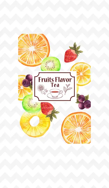 [LINE着せ替え] Fruits Flavor teaの画像1