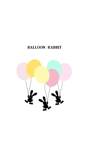 [LINE着せ替え] balloon rabbit***の画像1
