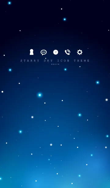 [LINE着せ替え] STARRY SKY ICON THEMEの画像1