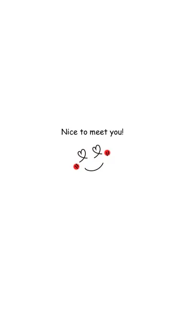 [LINE着せ替え] Nice to meet you！の画像1
