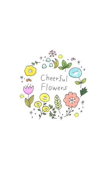 [LINE着せ替え] Cheerful Flowersの画像1