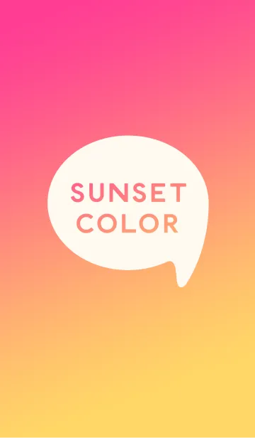 [LINE着せ替え] SUNSET COLORの画像1