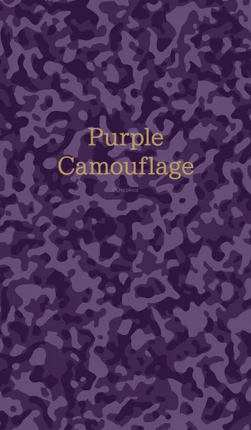 [LINE着せ替え] Purple Camouflageの画像1