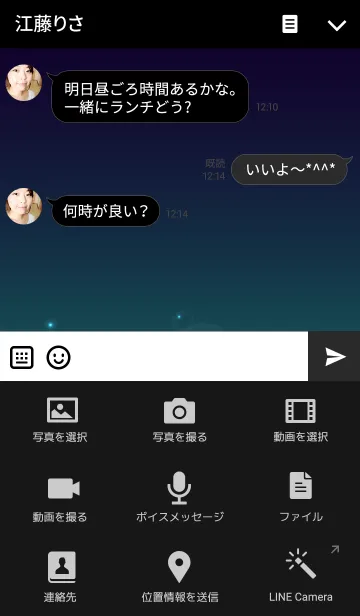 [LINE着せ替え] Firefly Themeの画像4