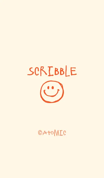 [LINE着せ替え] 殴り描き <オレンジ> N式の画像1