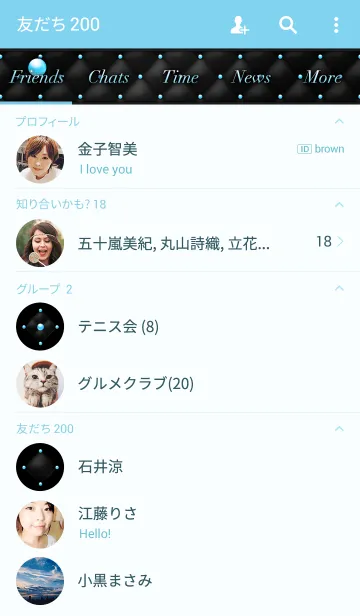 [LINE着せ替え] Like a - Black ＆ Quilted #Waterdropの画像2