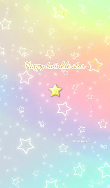 ハッピー キラキラ スターの着せ替えメイン画像
