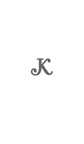 [LINE着せ替え] イニシャル「K」シンプルの画像1