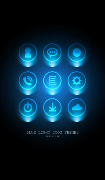 [LINE着せ替え] BLUE LIGHT ICON THEME 2の画像1