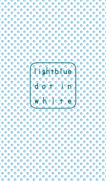 [LINE着せ替え] lightblue dot in white！の画像1