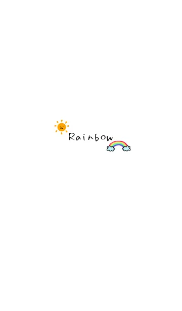 [LINE着せ替え] シンプル虹の画像1