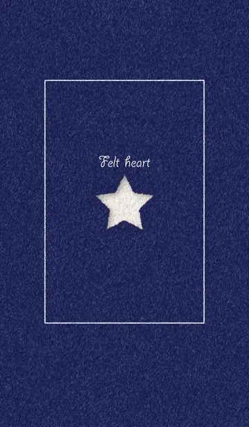 フェルトすたー☆ネイビーとホワイトの着せ替えメイン画像