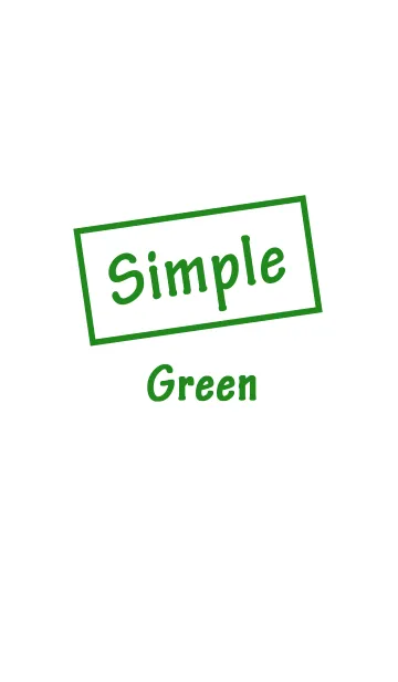 [LINE着せ替え] シンプル グリーン スタイルの画像1