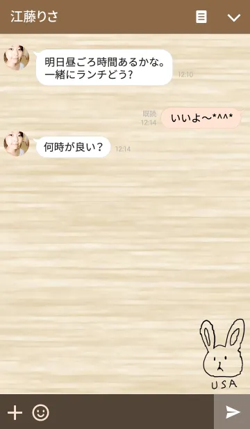 [LINE着せ替え] 木目とUSAの画像3