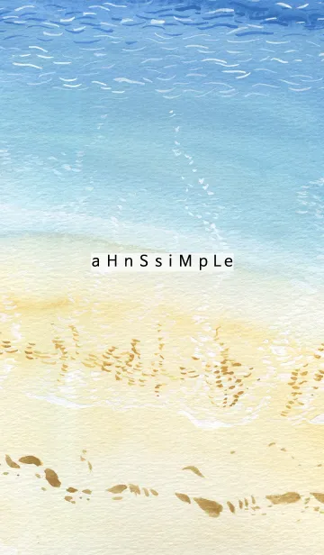 [LINE着せ替え] ahns simple_060_in the beachの画像1