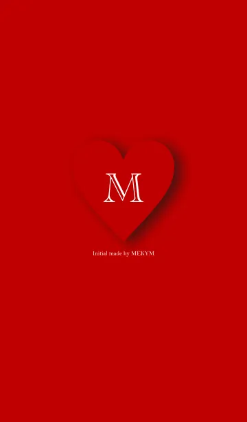 [LINE着せ替え] Heart Initial -M-の画像1