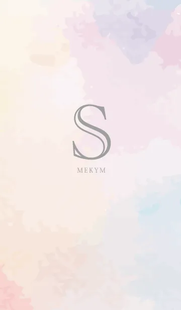 [LINE着せ替え] Initial-S- Watercolorの画像1