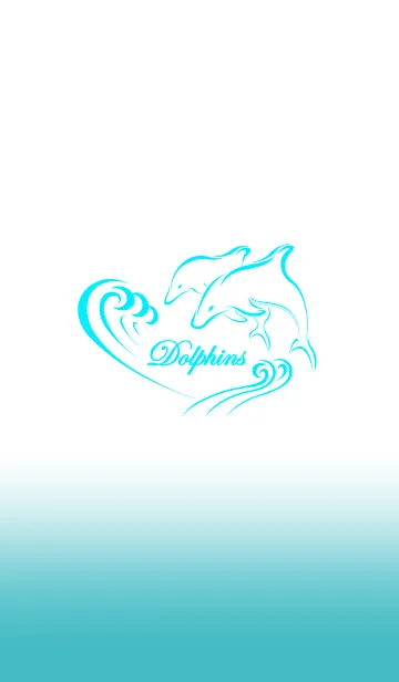 [LINE着せ替え] Dolphins（イルカペア）の画像1