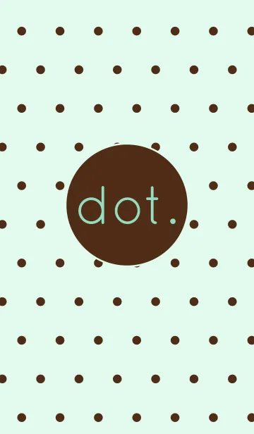 [LINE着せ替え] dot. chocolate mintの画像1