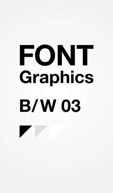 [LINE着せ替え] FONT Graphics B/W 03（白/シンプル）の画像1