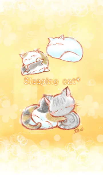 [LINE着せ替え] うたたねにゃんこ*の画像1