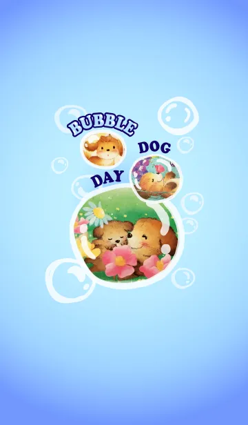 [LINE着せ替え] バブル犬の日-3の画像1