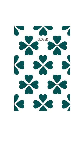 [LINE着せ替え] クローバー グリーンの画像1
