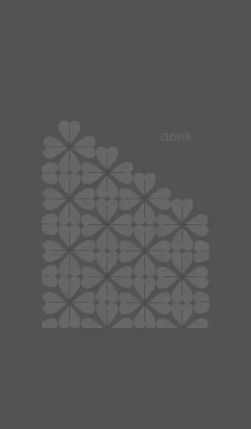 [LINE着せ替え] クローバー ブラックの画像1