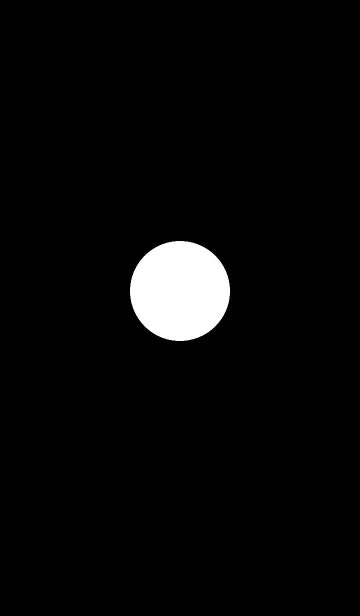 [LINE着せ替え] シンプルモノトーン ~サークル黒白の画像1