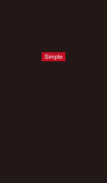 [LINE着せ替え] Simple style red (black background)の画像1