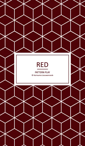 [LINE着せ替え] Red Pattern Playの画像1