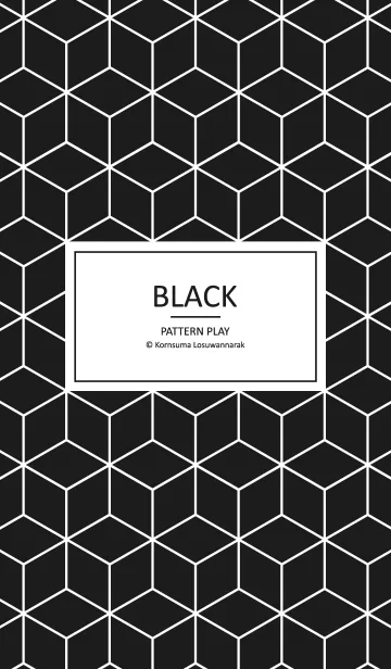 [LINE着せ替え] Black Pattern Playの画像1
