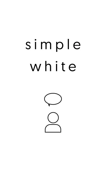 [LINE着せ替え] シンプルな着せ替え ( arctic white )の画像1
