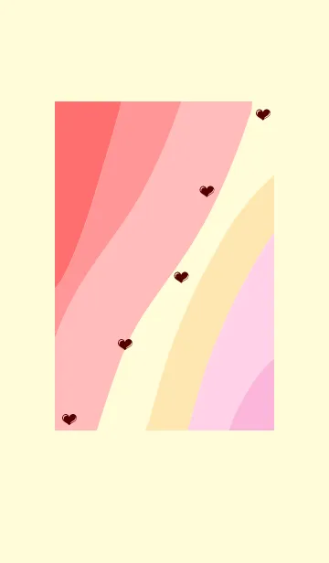 [LINE着せ替え] ハート【カラフル】の画像1