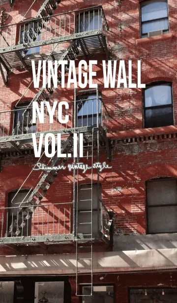 [LINE着せ替え] VINTAGE WALL IN NYC Vol. IIの画像1