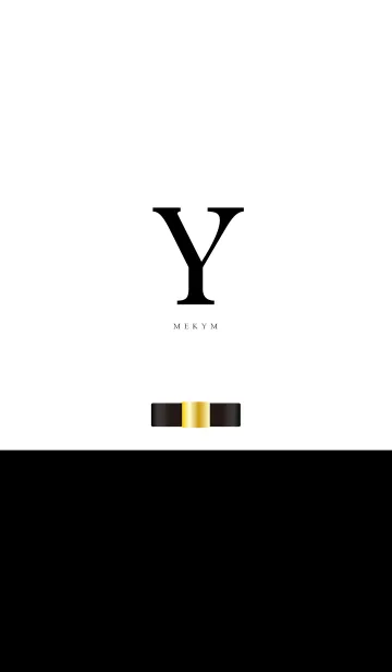 [LINE着せ替え] Initial -Y- Square Ribbonの画像1