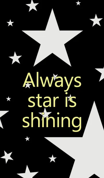 [LINE着せ替え] シャイニングスター ブラックの画像1