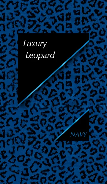 [LINE着せ替え] Luxury Leopard -Navy- ver.2の画像1